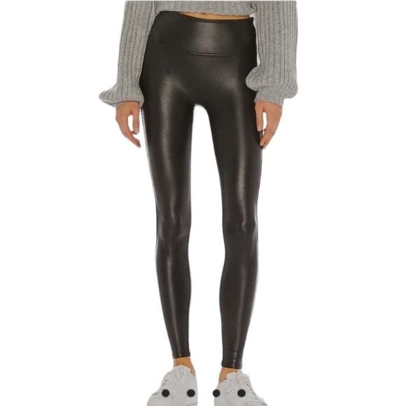 SPANX Pants - SPANX faux leather black leggings revolve Xsmall